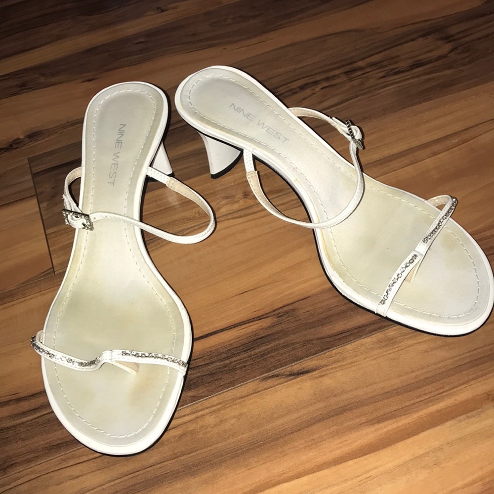 White high heels